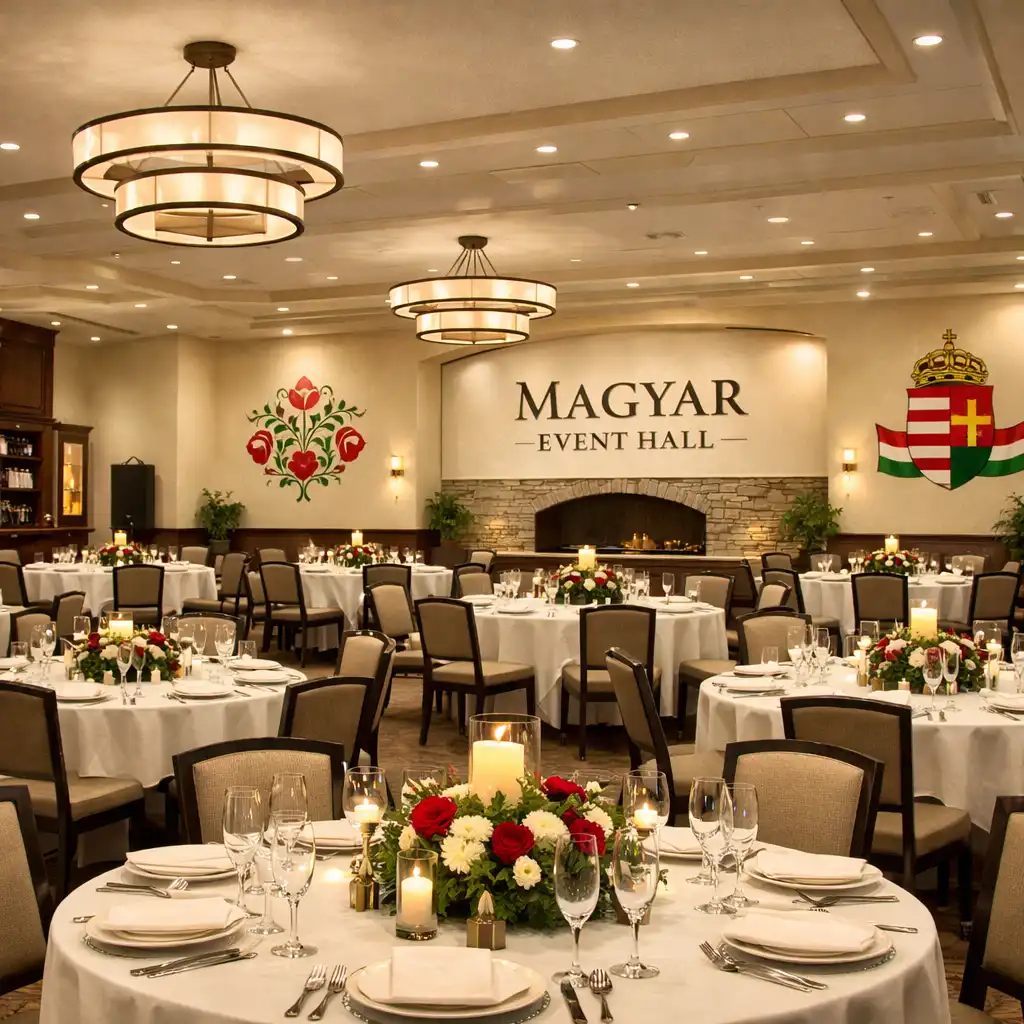 Tágas, világos rendezvényterem rugalmas elrendezéssel a Magyar Event Hallban